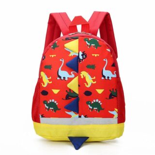 Children's backpack with dinosaur print - Red - School Backpack Backpack