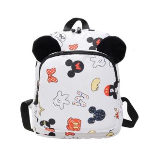 Children's Backpack Mickey Print - White - School Backpack Girl Backpack