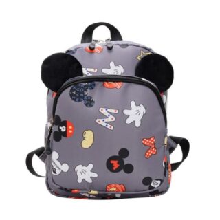 Mickey Mouse Printed Backpack - Grey - Mickey the Mouse School Backpack