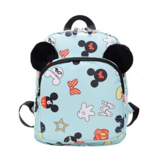 Children's Mickey Mouse Printed Backpack - Blue - School Backpack Bag