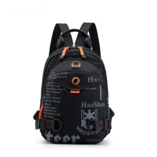 Compact and stylish backpack for men - Black - Backpack Bag