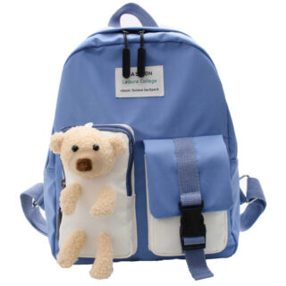 Cute Bear Backpack for Kids - Blue - Backpack Bag