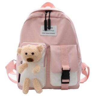 Cute Bear Backpack for Kids - Pink - Kids Backpack Backpack