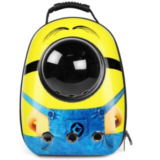 Sac design pour le transport de petits animaux - Jaune - Chat Chien