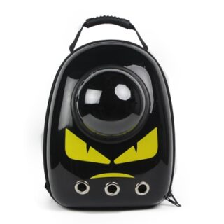 Sac design pour le transport de petits animaux - Noir - Chat Chien