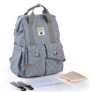 Fashionable Maternity Bag for Mum - Blue - Diaper Bag