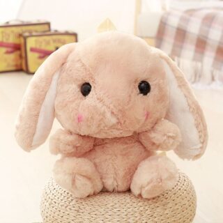 Girl's Plush Rabbit Backpack - Brown - Plush Animal Plush Rabbit