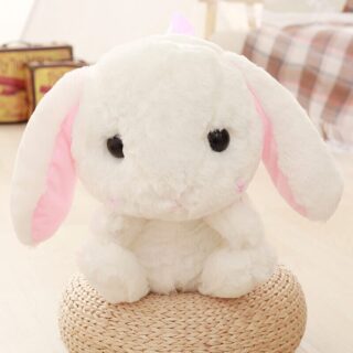 Girl's Plush Rabbit Backpack - White - Plush Animal Plush Rabbit