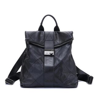 Leather Backpack with Anti-Theft for Women - Leather Handbag