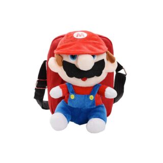 Sac à bandoulière avec peluche Mario Bros pour enfants - Rouge - Sac Sac à dos