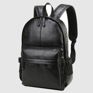 Men's Casual Leather Backpack - School Backpack Backpack