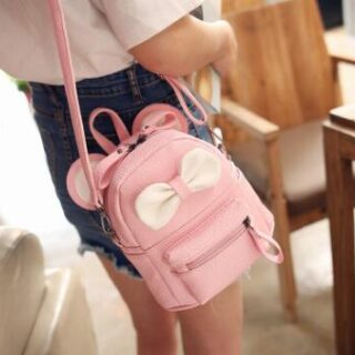 Mini sac à dos avec nœud pour fille - Rose - Sac à dos scolaire Sac à dos