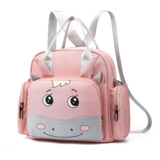 Mini Mummy Cartoon Diaper Bag - Pink - Sweat Shaper Handbag