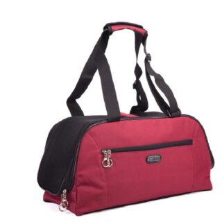 Sac moderne de voyage pour animaux de compagnie - Rouge, M - Chien Chat