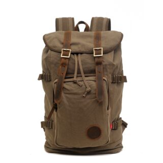 Vintage Multifunctional Backpack - Khaki - Backpack School Backpack
