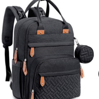 Multifunctional waterproof nappy bag - Black - Diaper Bag