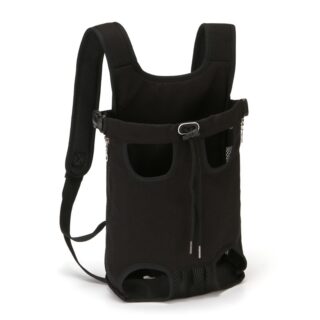 Sac de transport pour animaux de compagnie (torse ou dos) - Noir, M - Chien Chat