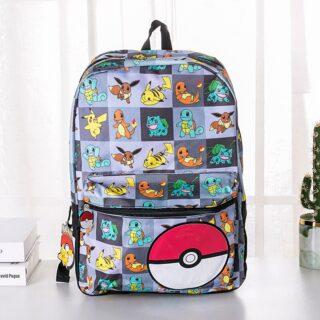 Sac À Dos Pokémon Go Pour Enfants - Gris - Pokémon Go Sac À Dos Scolaire