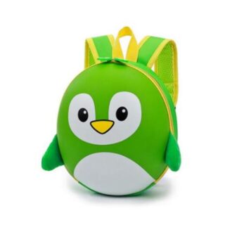 3D Penguin Small Hard Shell Backpack - Green - School Backpack Backpack