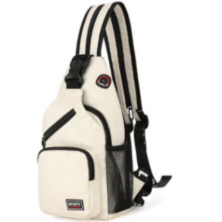 Women's small chest bag - White - Backpack Handbag
