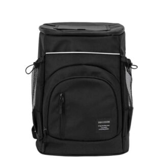 Solid colour backpack with cooler - Black - Backpack Bag