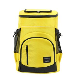 Solid colour backpack with cooler - Yellow - Backpack Bag