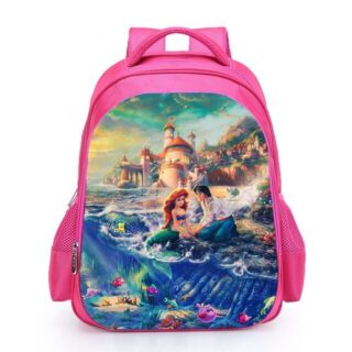 Sac à dos la petite sirène pour fille - Bleu - Puzzle Ariel