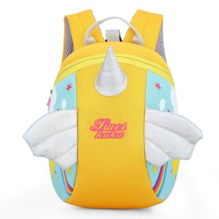 Unicorn Backpack - Yellow - Backpack School Backpack