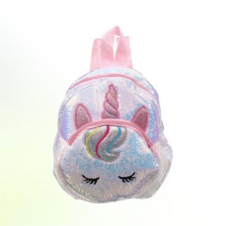 Silver Unicorn Backpack - Silver - Children's Backpack Backpack