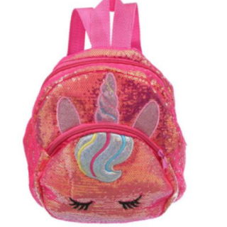 Unicorn backpack with glitter - Fushia - Backpack School backpack