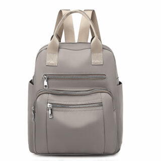 Women's casual backpack ideal for travel - Grey - Handbag Backpack