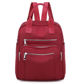 Women's casual backpack ideal for travel - Red - Handbag Backpack