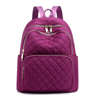 Women's Casual Waterproof Backpack - Purple - Backpack Bag