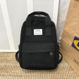 Women's corduroy computer backpack - School backpack Backpack