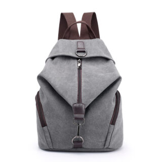 Women's preppy backpack - Grey - School backpack Backpack