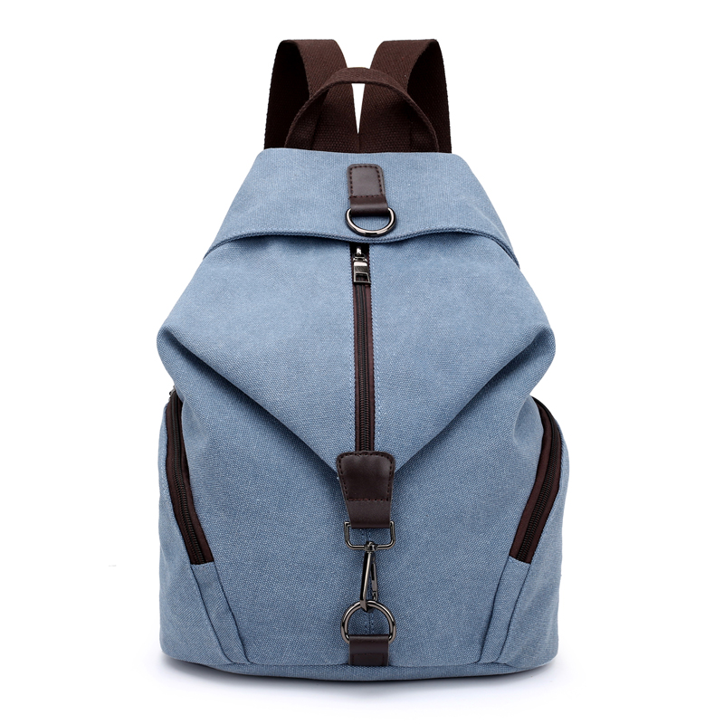 Women'S Preppy Backpack - Light Blue - School Backpack Backpack