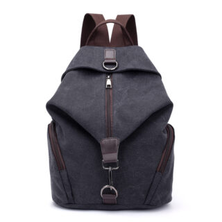 Women's preppy backpack - Black - School Backpack Backpack