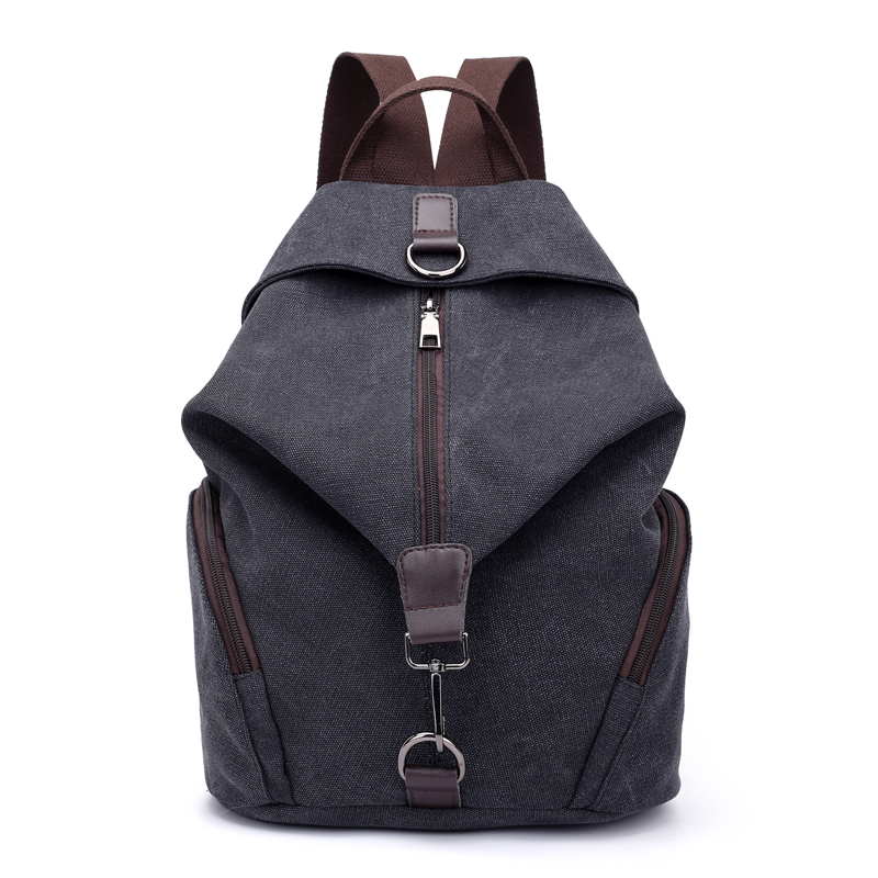 Women'S Preppy Backpack - Black - School Backpack Backpack