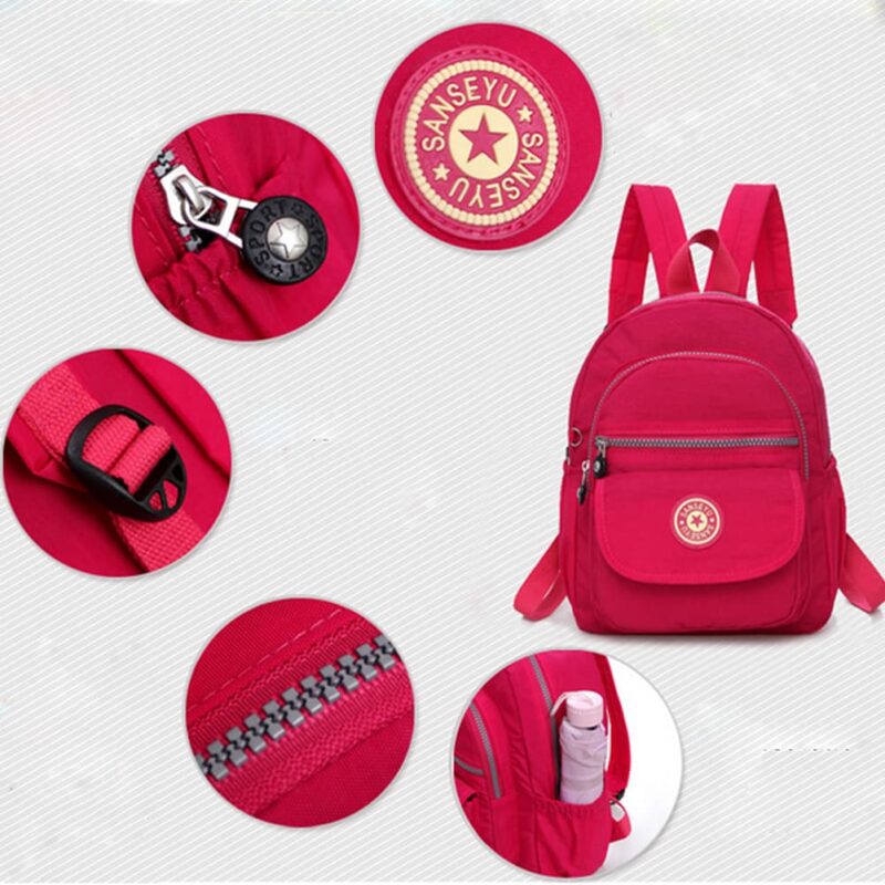 Women'S Waterproof Mini Backpack Solid Color - Image 17