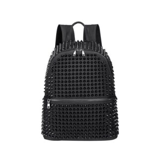 Black backpack with thorn for women