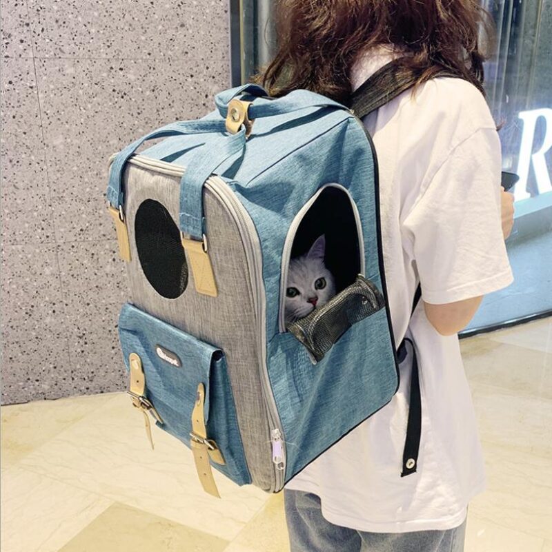 Cat Carrier Bag With Pocket - Image 4