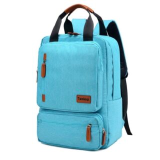 Sleek Computer Backpack - Sky Blue - Backpack School Backpack