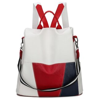 Deluxe tri-color backpack for women