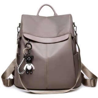 Elegant Grey Women's Backpack - School Backpack Girl's Backpack