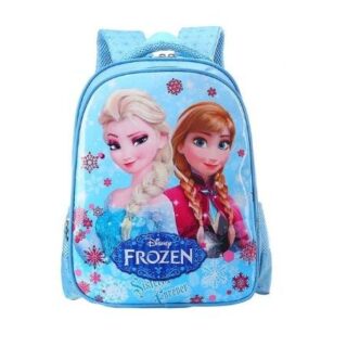 Elsa and Anna Backpack, The Snow Queen - Blue - Frozen School Backpack