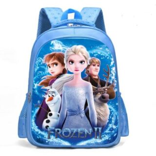 Elsa and Anna Backpack, The Snow Queen - Dark Blue - Frozen 2