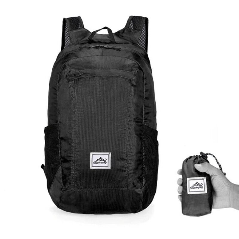 Foldable Backpack - Black - Backpack Hiking Backpack