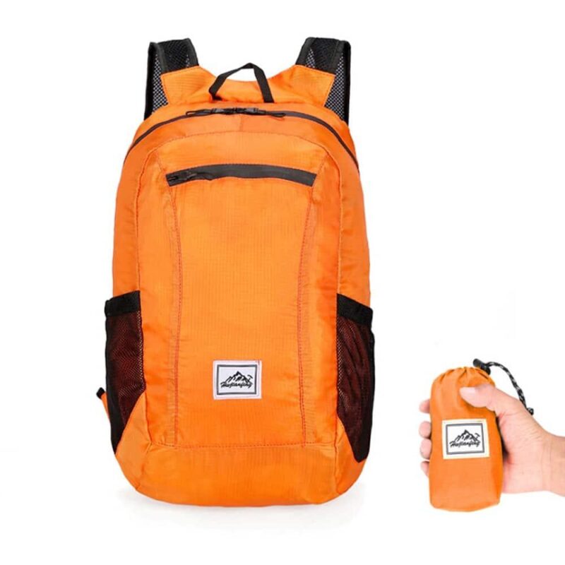 Foldable Backpack - Orange - Backpack Bag
