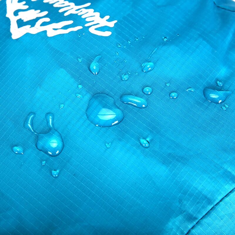 Turquoise Blue Waterproof Folding Backpack - Image 4