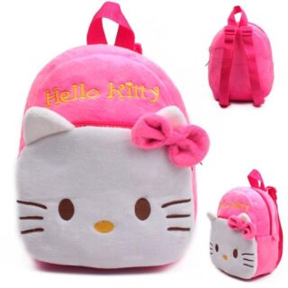 Hello Kitty Plush Backpack for Kids - Dark Pink - School Backpack Backpack for Kids